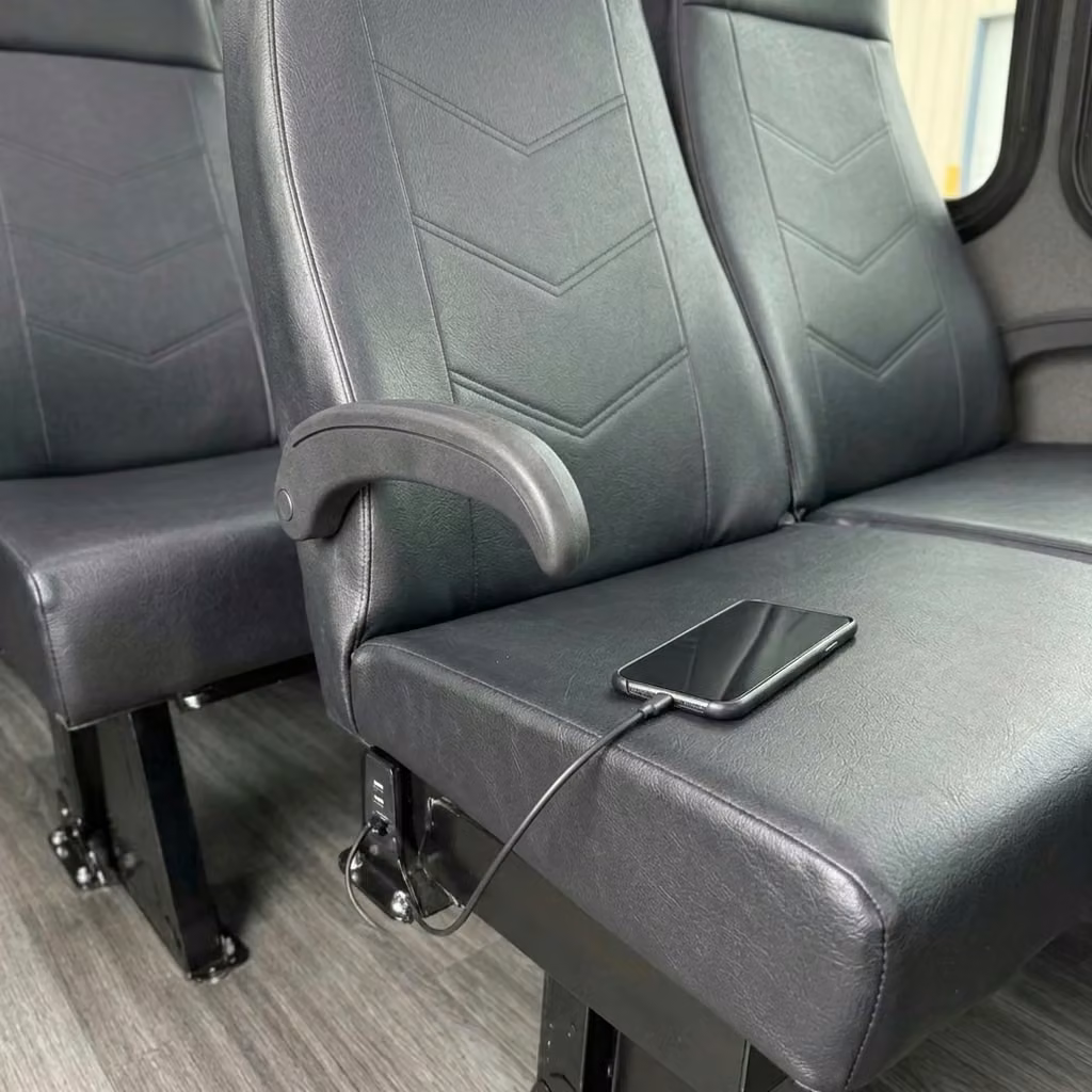 west allis 15 passenger minibus usb charging