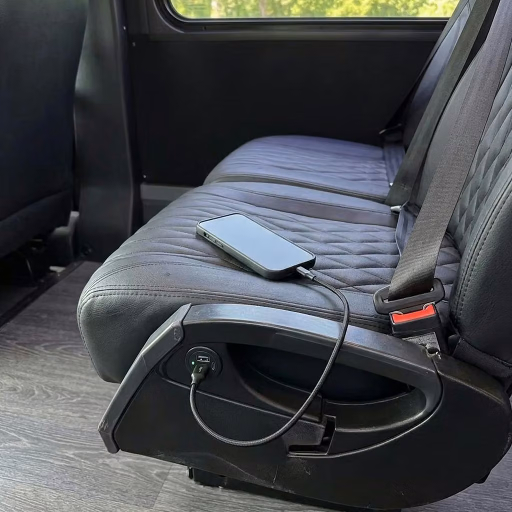 west allis 20 passenger minibus usb charging