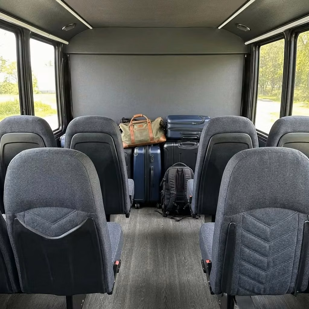west allis 25 passenger minibus luggage area