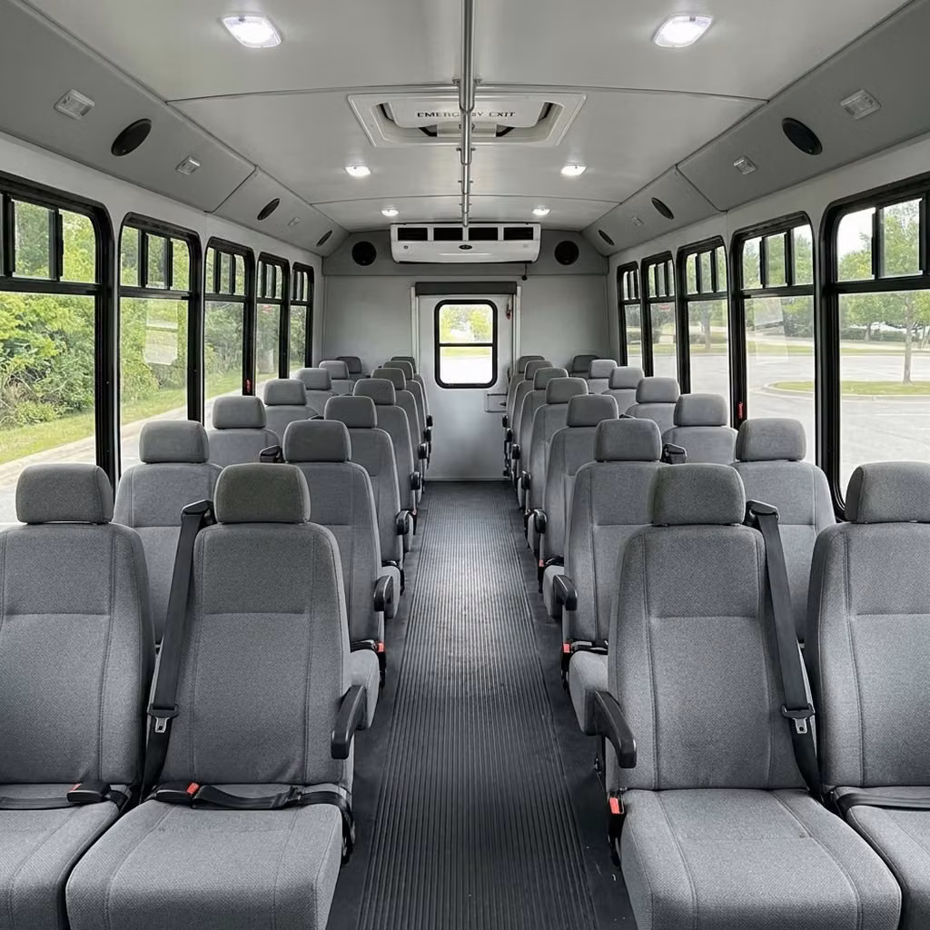 west allis 30 passenger minibus seating