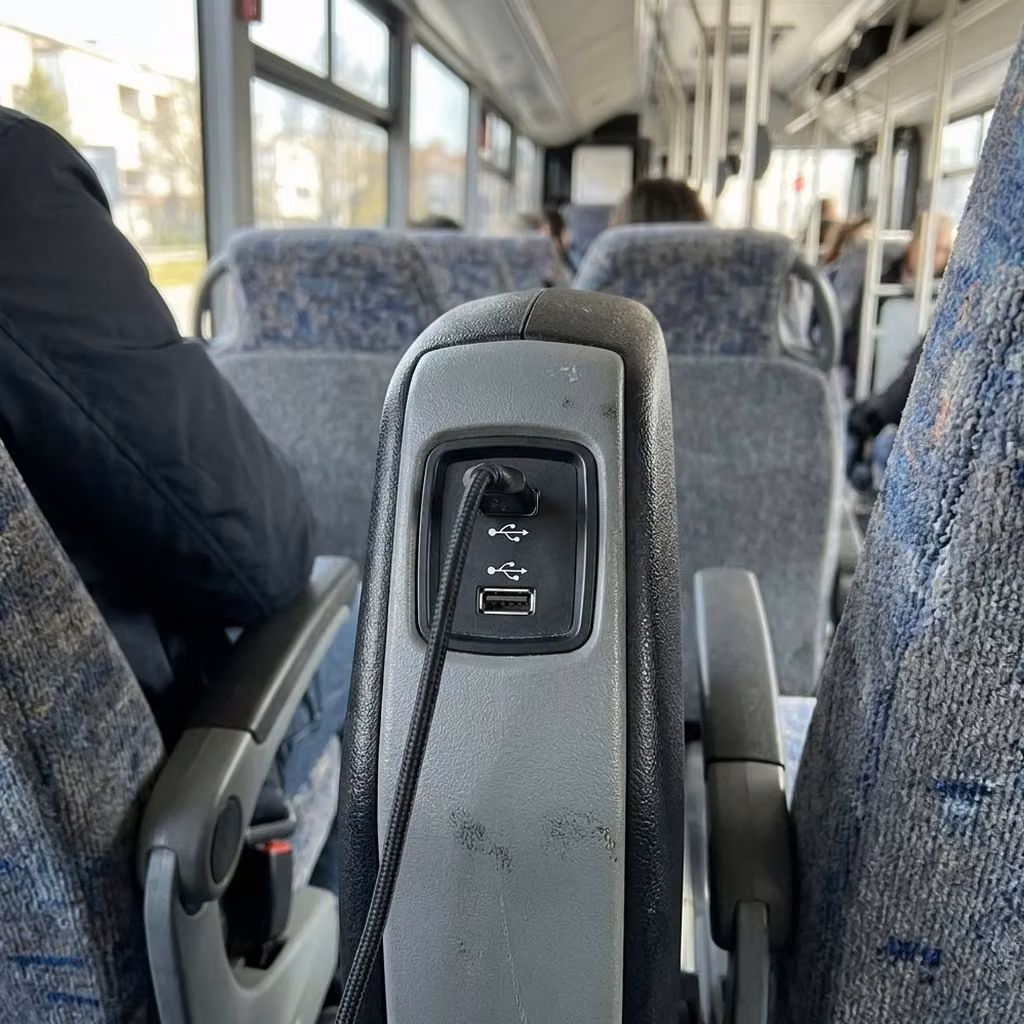 west allis 30 passenger minibus usb charging