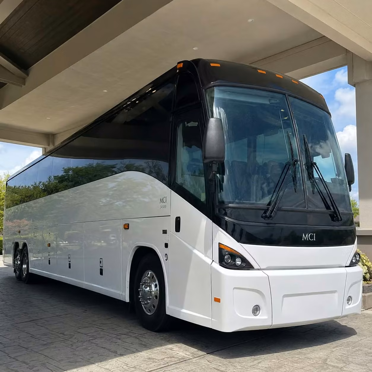 west allis 56 passenger military charter buses with undercarriage gear bays