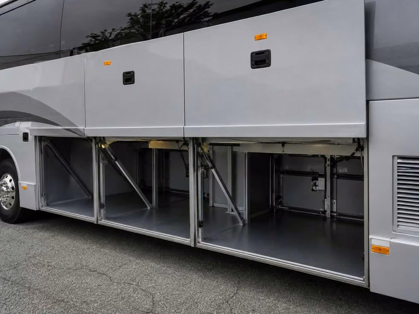 west allis charter bus under bus storage