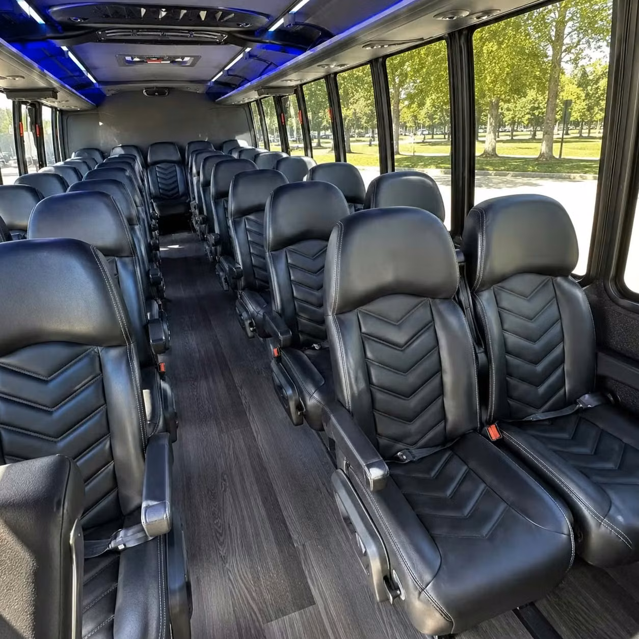 28 passenger minibus inside